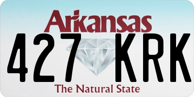 AR license plate 427KRK
