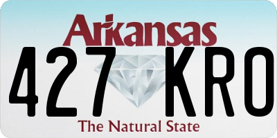 AR license plate 427KRO