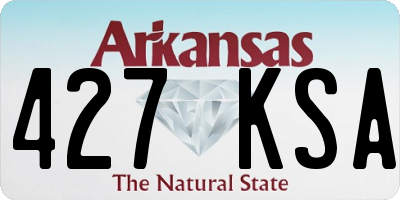 AR license plate 427KSA