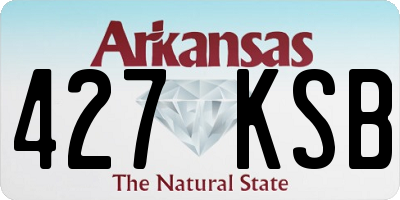 AR license plate 427KSB