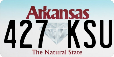 AR license plate 427KSU
