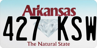 AR license plate 427KSW