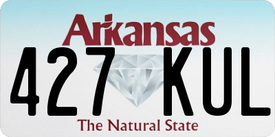 AR license plate 427KUL