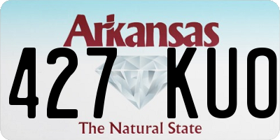 AR license plate 427KUO