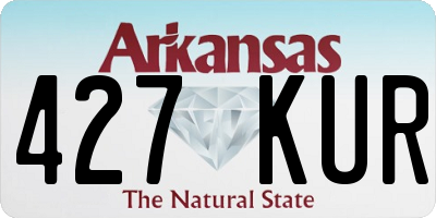 AR license plate 427KUR