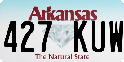 AR license plate 427KUW