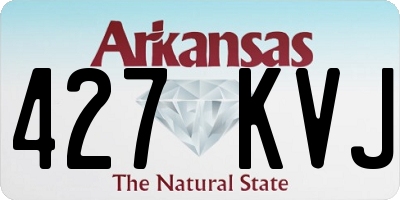 AR license plate 427KVJ