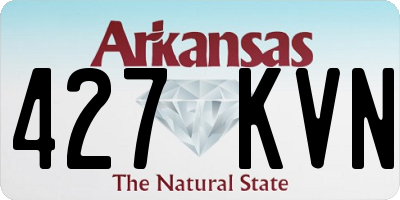 AR license plate 427KVN