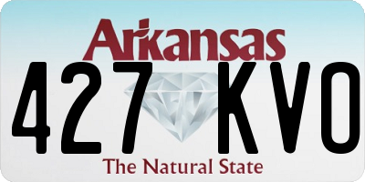 AR license plate 427KVO