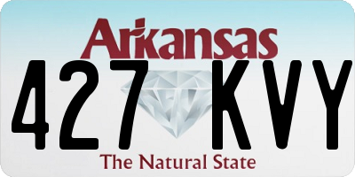 AR license plate 427KVY