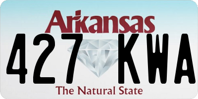 AR license plate 427KWA