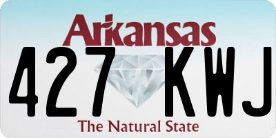 AR license plate 427KWJ