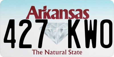 AR license plate 427KWO