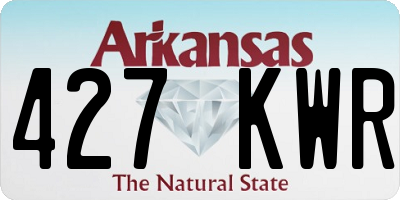AR license plate 427KWR