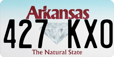 AR license plate 427KXO