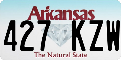 AR license plate 427KZW