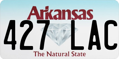 AR license plate 427LAC