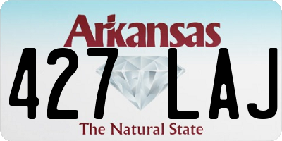 AR license plate 427LAJ