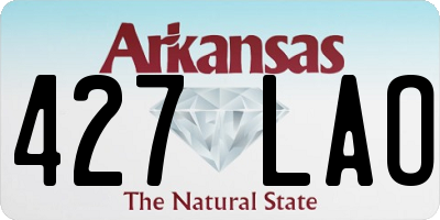 AR license plate 427LAO