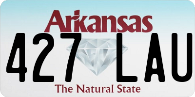 AR license plate 427LAU