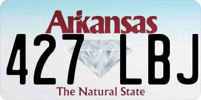 AR license plate 427LBJ