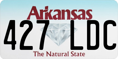 AR license plate 427LDC