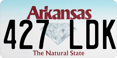 AR license plate 427LDK