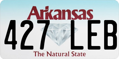AR license plate 427LEB