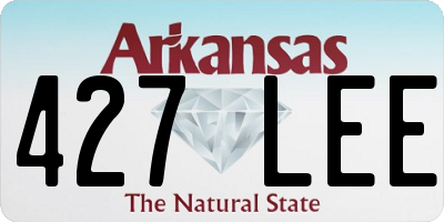 AR license plate 427LEE