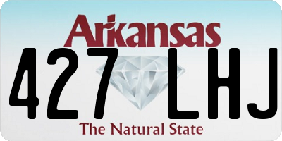 AR license plate 427LHJ