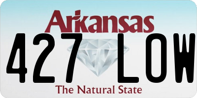 AR license plate 427LOW