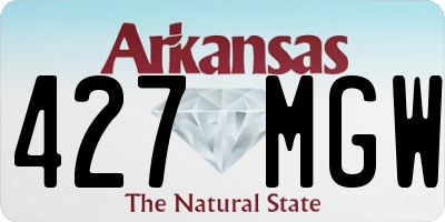 AR license plate 427MGW