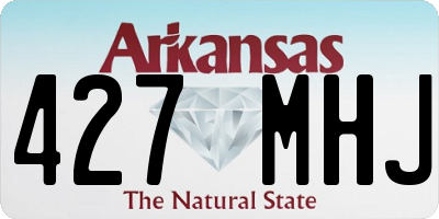 AR license plate 427MHJ