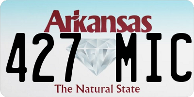 AR license plate 427MIC