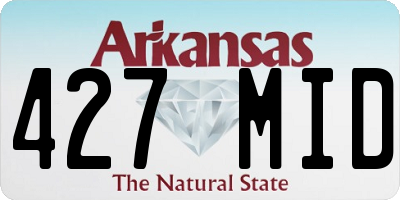 AR license plate 427MID