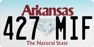 AR license plate 427MIF