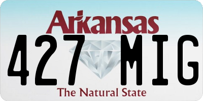AR license plate 427MIG