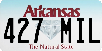 AR license plate 427MIL