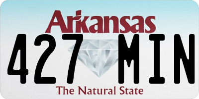 AR license plate 427MIN