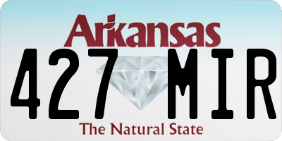 AR license plate 427MIR