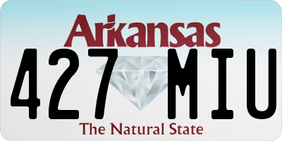 AR license plate 427MIU