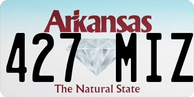 AR license plate 427MIZ