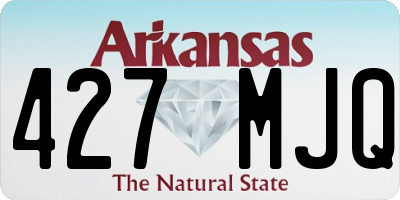 AR license plate 427MJQ