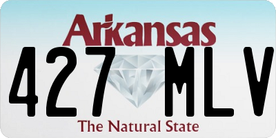 AR license plate 427MLV