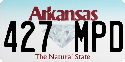 AR license plate 427MPD