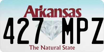 AR license plate 427MPZ