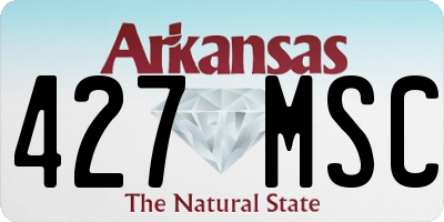 AR license plate 427MSC
