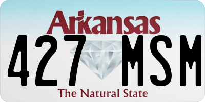 AR license plate 427MSM