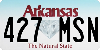 AR license plate 427MSN