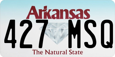 AR license plate 427MSQ